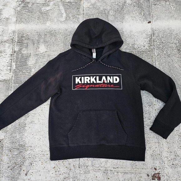Kirkland Signature Unisex Hoodie Jacket Coat Black Long Sleeve Size L - Picture 2 of 12